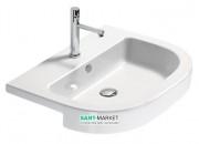 Раковина для ванной накладная полувстраиваемая Catalano Zerotondo 65х46 керамическая цвет белый 1LSZE00