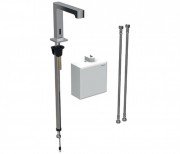 Смеситель для раковины Geberit Brenta электронный питание от генератора хром глянцевый 116.176.21.1