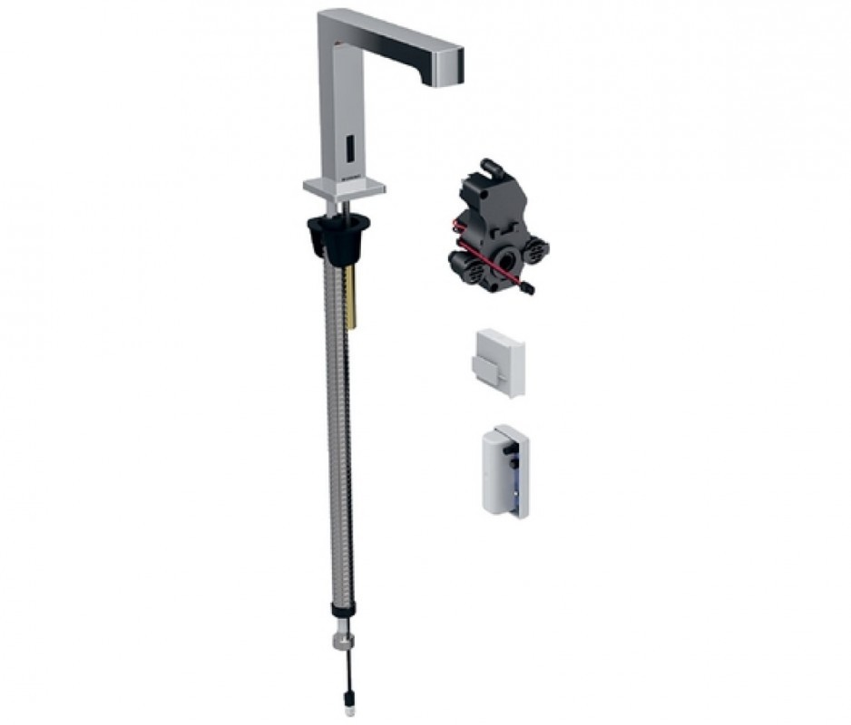 Смеситель для раковины Geberit Brenta электронный питание от генератора хром глянцевый 116.196.21.1