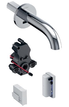 Змішувач для раковини Geberit Piave електронний настінний харчування від генератора хром глянсовий 116.266.21.1