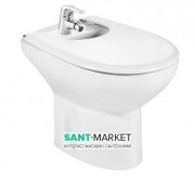 Биде напольное Roca Victoria  53х35.5 см с одним отверстием под смеситель керамика белый A355394003