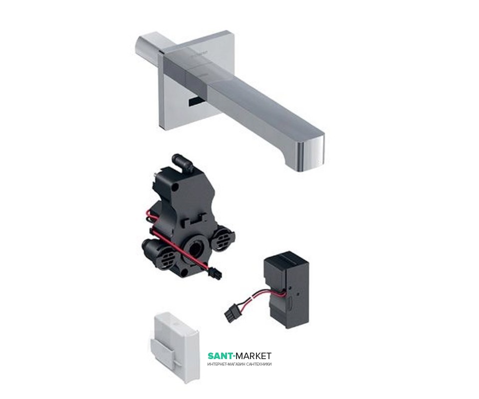 Кран для раковины Geberit Brenta электронный настенный питание от батареи хром глянцевый 116.293.21.1