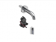 Кран для раковины Geberit Piave электронный настенный питание от генератора хром глянцевый 116.285.21.1