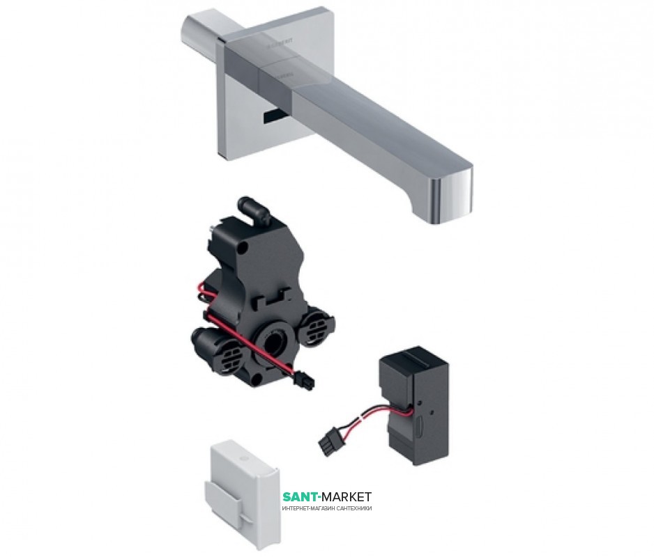 Кран для раковины Geberit Brenta электронный настенный питание от сети хром глянцевый 116.291.21.1