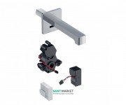 Смеситель для раковины Geberit Brenta электронный настенный питание от батареи хром глянцевый 116.294.21.1