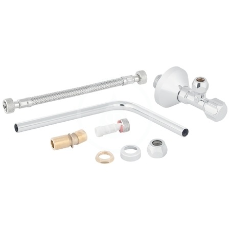 Комплект для бокового подвода воды к сантехническому модулю Geberit Monolith хром глянцевый 131.071.21.1