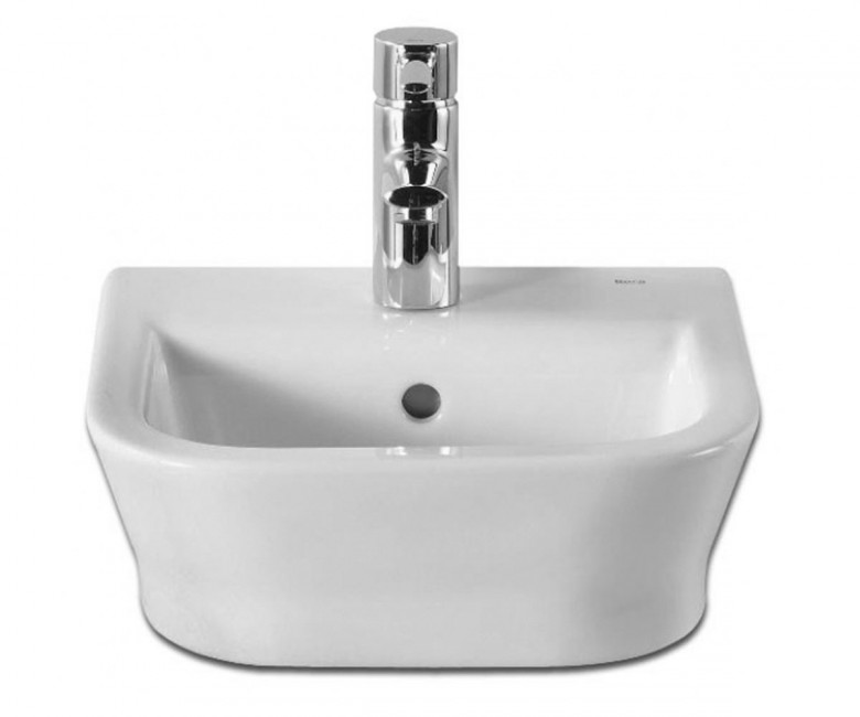 Мини-раковина для ванной подвесная Roca GAP 35х32 с одним отверстием под смеситель керамика белый A327479000
