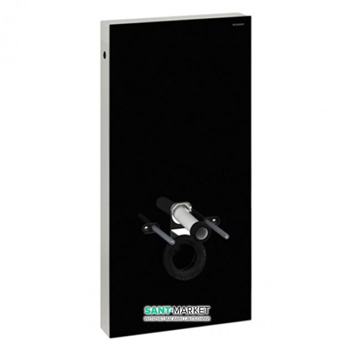 Система инсталляции для подвесного унитаза Geberit Monolith Plus стекло чёрный 131.231.SJ.5