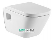 Унитаз подвесной Roca Gap керамика белый с сиденьем Soft Close дюропласт белый A34H478000