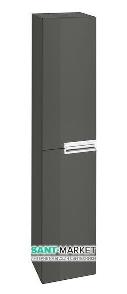 Пенал підвісний орної Roca Victoria-N з двома дверима МДФ сірий антрацит A856660153