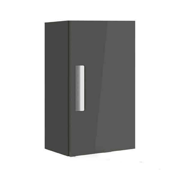 Шкафчик для ванной подвесной из МДФ Roca Debba 60 см с одной дверцей серый антрацит A856838153