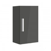 Шафка для ванної підвісний з МДФ Roca Debba 60 см з одними дверцятами сірий антрацит A856838153