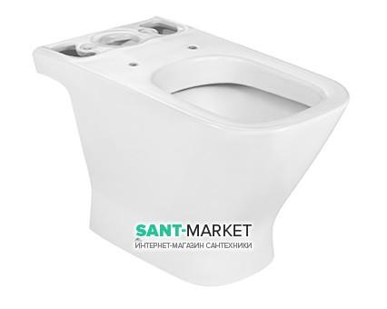 Унитаз напольный Roca GAP 65х36.5 см с горизонтальным выпуском керамика белый A342477000