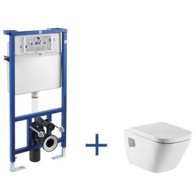 Унитаз подвесной Roca Gap керамика белый с встраиваемой инсталляционной системой Roca Duplo A89009000G