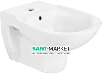 Биде подвесное Roca Debba Round 54х35.5 см 1 отверстие под смеситель керамика цвет белый A357999000