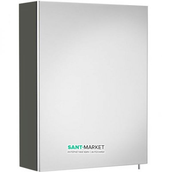 Шкафчик зеркальный подвесной Roca Debba 50 см однодверный серый антрацит A856840153