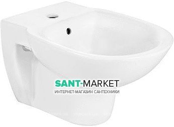 Біде підвісне Roca Debba Round 54х35.5 см 1 отвір під змішувач кераміка колір білий A357999000