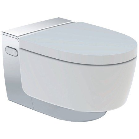 Унитаз-биде подвесной Geberit AquaClean Mera Classic панель хром 146.200.21.1
