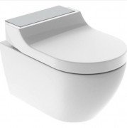 Унитаз-биде подвесной Geberit AquaClean Tuma Comfort белый/нержавеющая сталь матированная 146.290.FW.1