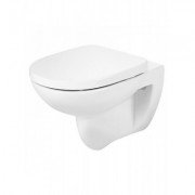 Унитаз подвесной Roca Debba Round Rimless керамика белый и крышка с функцией Soft Close SUPRALIT белый A34H996000