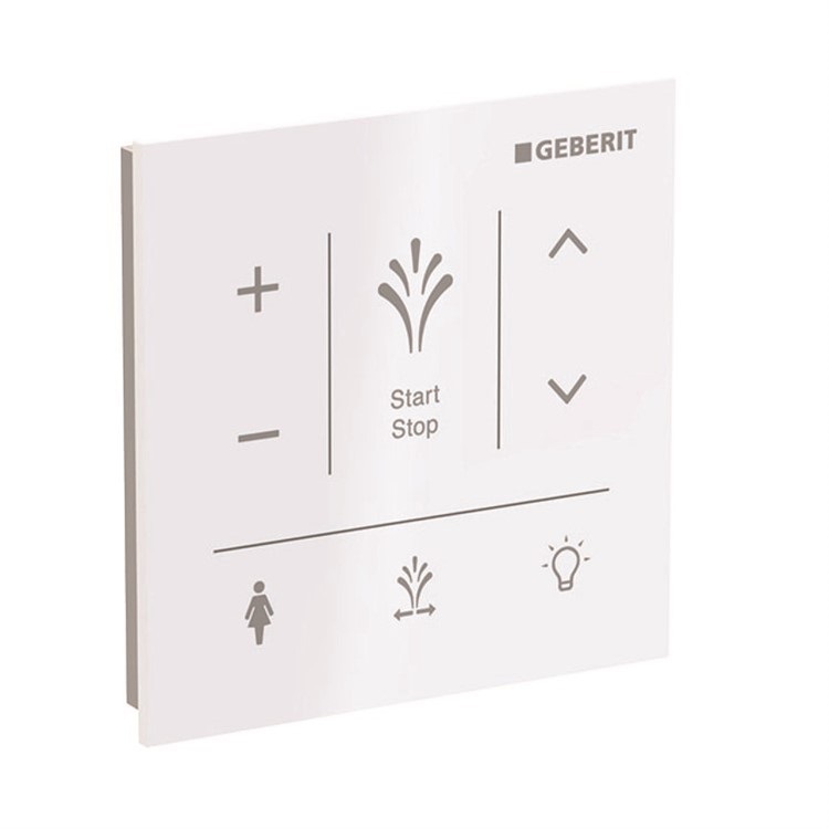 Настенная контрольная панель управления для унитаза-биде Geberit AquaClean Sela стекло белый 147.041.SI.1