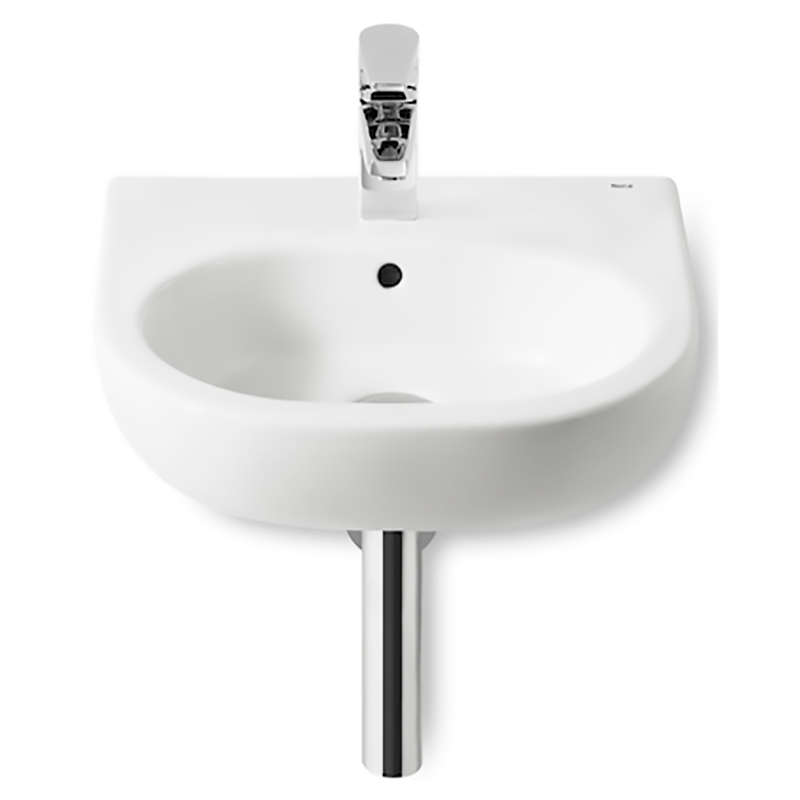 Раковина для ванной подвесная Roca Meridian-N 45 см одним отверстием под смеситель белая A327245000