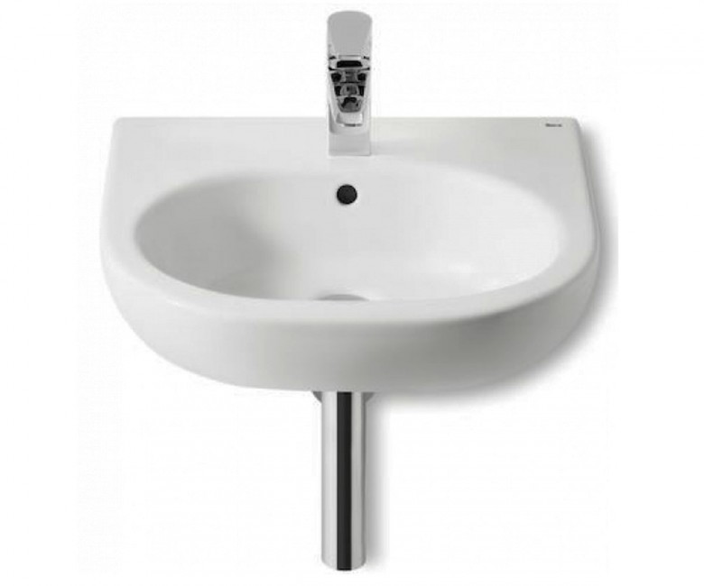 Раковина для ванної підвісна Roca Meridian-N 50 см одним отвором під змішувач біла A327244000