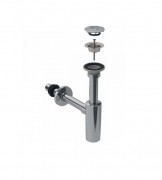 Сифон для раковины Geberit с крышкой сливного отверстия глянцевый хром 151.020.21.1