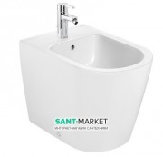 Біде підлогове пристенное Roca Inspira Round 56х37 см 1 отвір під змішувач кераміка колір білий A357527000