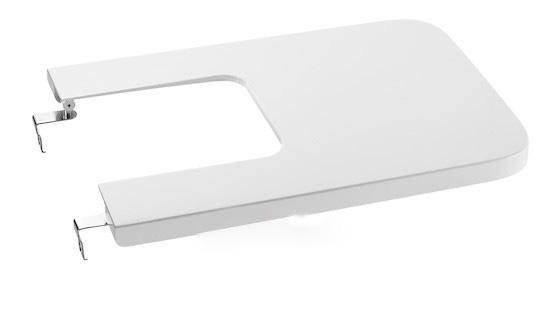 Кришка для біде Roca Inspira Square з функцією Soft-Сlose SUPRALIT білий A80653200B