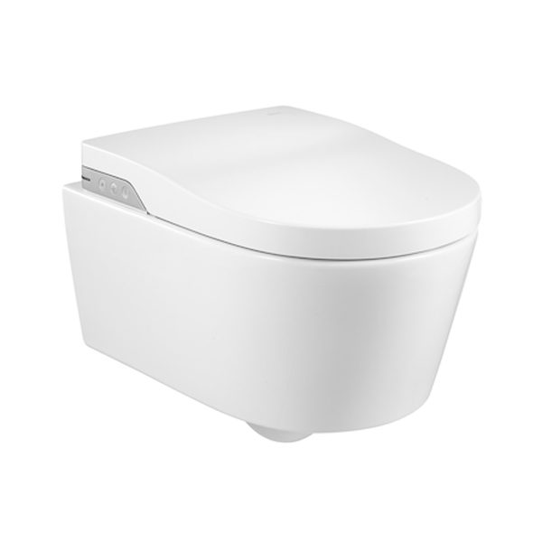 Унитаз-биде подвесной Roca Inspira In-wash Rimless с подключением к сети керамика белый A803060001