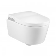 Унитаз-биде подвесной Roca Inspira In-wash Rimless с подключением к сети керамика белый A803060001
