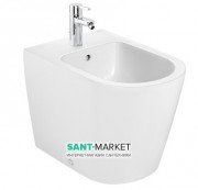 Біде підлогове пристенное Roca Inspira Round 56х37 см 1 отвір під змішувач кераміка колір білий A357527000