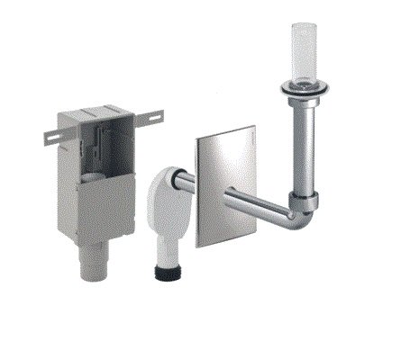 Прихований сифон для раковини Geberit з облицюванням хром глянсовий 151.122.21.1