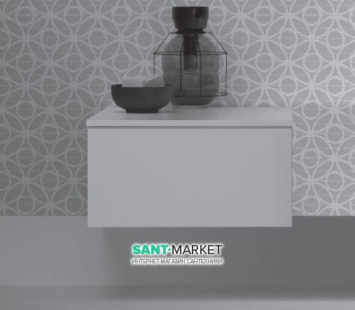 Шафка підвісна Kerasan Deco 60 см білий матовий 743930