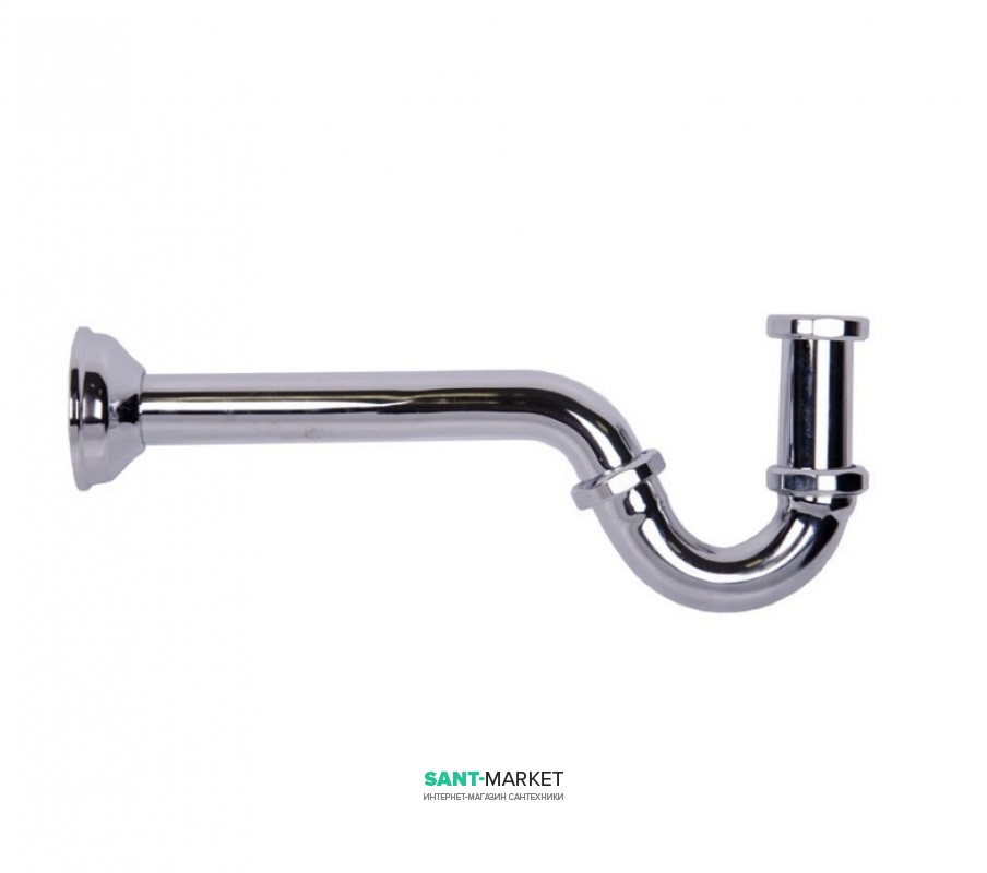 Сифон для биде Kerasan Retro 310 мм хром 913390