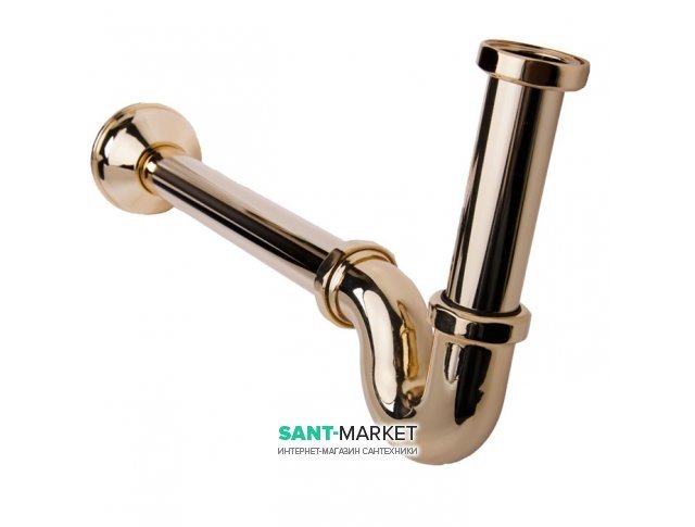 Сифон для біде Kerasan Retro 310 мм золото 913391