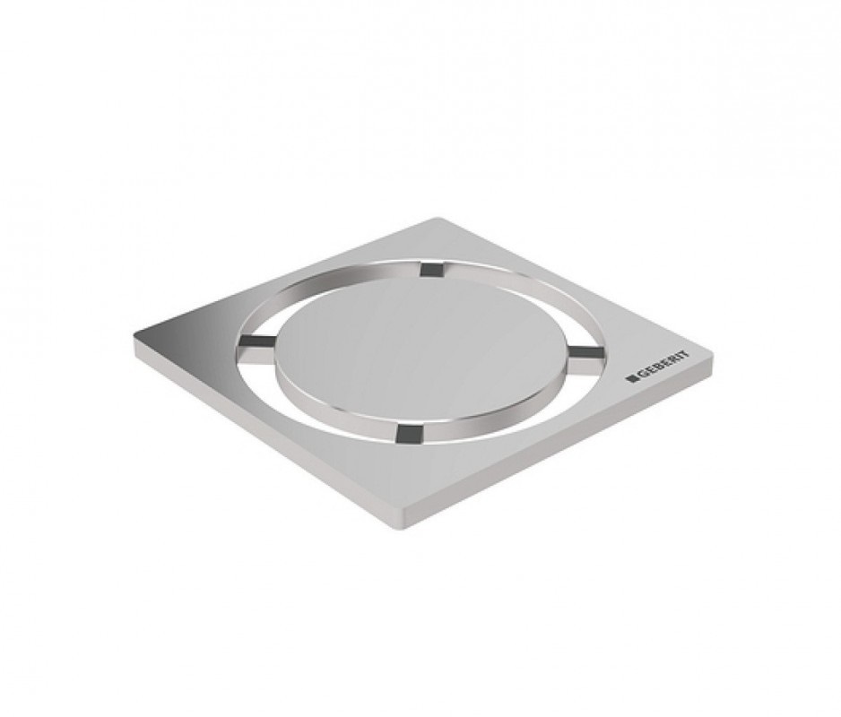 Дизайнерська решітка для душового трапа Geberit Circle коло 8х8 см нержавіюча сталь 154.311.00.1