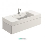 Тумба під раковину підвісна Kerasan Cento 100х45 см лакований білий глянсовий 915401