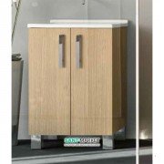 Тумба с раковиной Kerasan Comunita Aquadom 60х50 см светлый дуб 9166K0