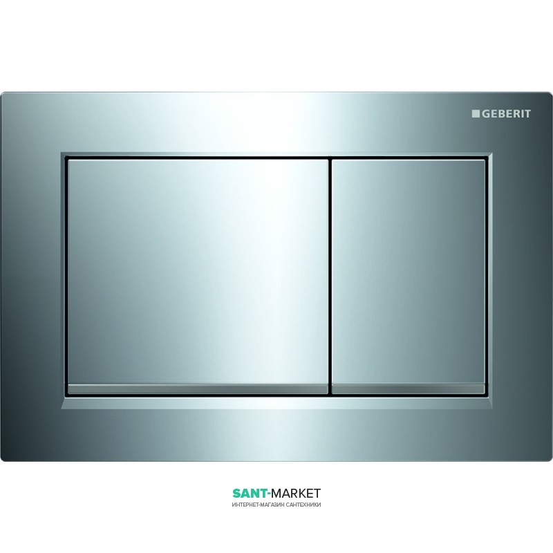 Панель змиву для унітазу Geberit Omega30 подвійний змив пластик хром глянсовий / хром матовий 115.080.KH.1