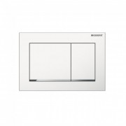 Панель змиву для унітазу Geberit Omega30 подвійний змив пластик білий / хром глянсовий 115.080.KJ.1