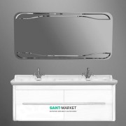 Тумба под раковину подвесная Kerasan Waldorf 150 см белый матовый 919130