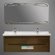 Тумба под раковину подвесная Kerasan Waldorf 150 см орех 919146