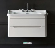 Тумба под раковину подвесная Kerasan Waldorf 100 см белый матовый 919230