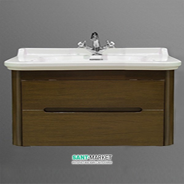 Тумба під раковину підвісна Kerasan Waldorf 100 см горіх 919246