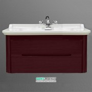 Тумба под раковину подвесная Kerasan Waldorf 100 см бордо 919253