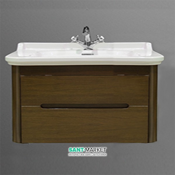 Тумба під раковину підвісна Kerasan Waldorf 80 см горіх 919346