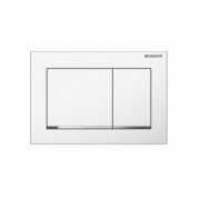 Панель змиву для унітазу Geberit Omega30 подвійний змив пластик білий / хром глянсовий 115.080.KJ.1