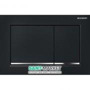 Панель змиву для унітазу Geberit Omega30 подвійний змив пластик чорний / хром глянсовий 115.080.KM.1